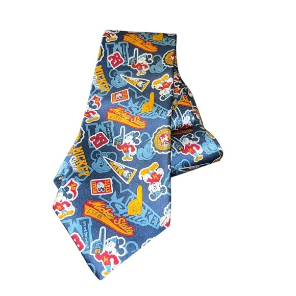 Disney Other - New nwt Disney silk tie Mickey Mouse state football  necktie